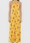 Vestido Malwee Longo Floral Amarelo - Marca Malwee