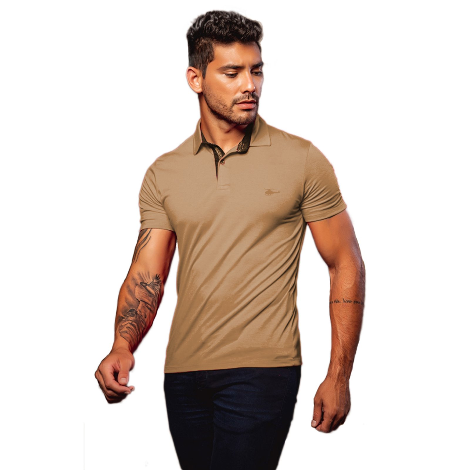 Camiseta Polo Masculina Básica Sallo Premium Amber - Marca Sallo