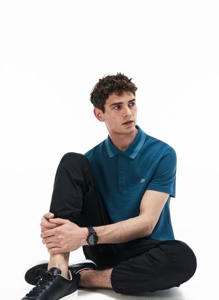 Polo Lacoste Regular Fit Azu - Marca Lacoste