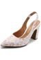 Scarpin Vizzano Jacquard Branco - Marca Vizzano