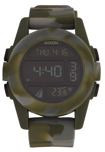 Relógio Nixon  Unit 99007.A197 Verde/Cinza - Marca Nixon