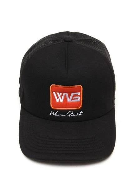Boné WG Trucker Board Logo Preto - Marca WG Surf