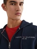 Moletom Tommy Hilfiger Masculino Fleece Logo Zip-Thru Hoody Azul Marinho - Marca Tommy Hilfiger