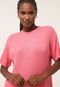 Blusa Tricot Hering Ampla Rosa - Marca Hering