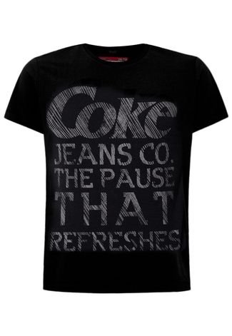 Camiseta Coca-Cola Clothing Brasil Linha Preta