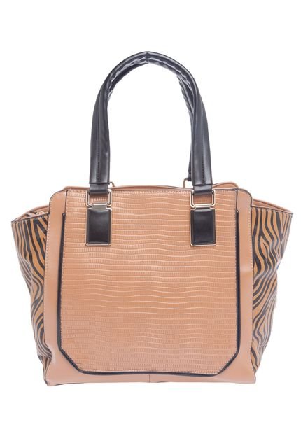 Bolsa FiveBlu Animal Print Caramelo - Marca FiveBlu