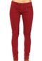 Calça Jeans Bobstore Skinny Zíper Vermelha - Marca Bobstore