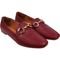 Sapato Feminino Mocassim Donatella Shoes Confort Bico Quadrado Santorine Marsala - Marca Donatella Shoes