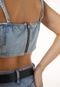 Regata Cropped Jeans Trendyol Collection Ilhoses Azul - Marca Trendyol Collection