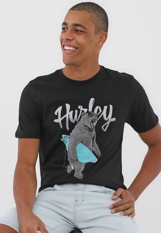 Camiseta Hurley Surfbear Preta - Compre Agora