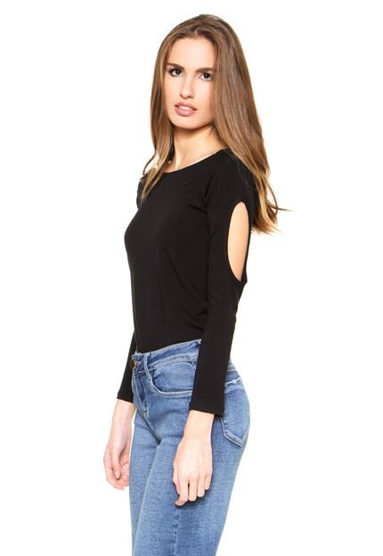 Blusa Poder do Impacto Ombro a Ombro Preta - Marca Poder do Impacto