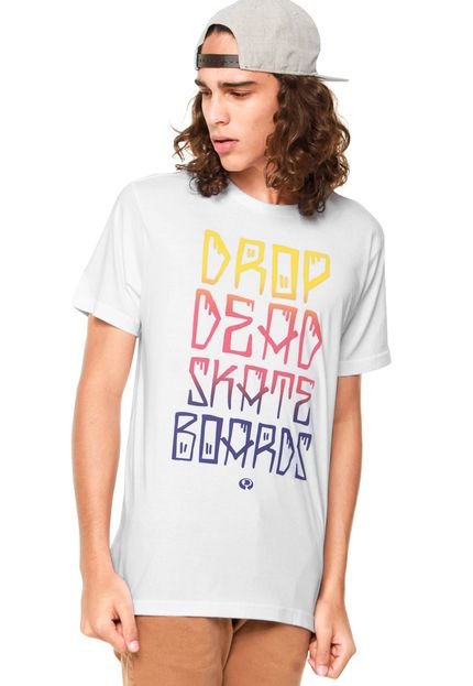 Camiseta Drop Dead Nightmare Branca - Marca Drop Dead