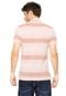 Camisa Polo Hering Listras Rosa - Marca Hering