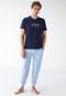 Camiseta Polo Ralph Lauren Reta Pijama Azul - Marca Polo Ralph Lauren