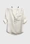 Camisa Alfaiataria de Viscose Com Martingale Off White Miss Joy 6728 - Marca MISS BY JOY