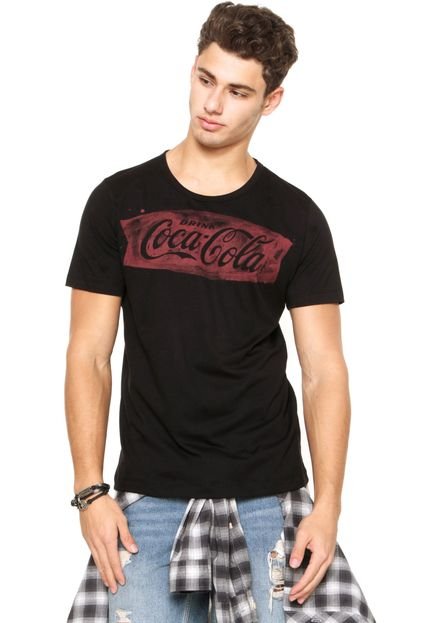 Camiseta Coca-Cola Jeans Estampada Preta - Marca Coca-Cola Jeans