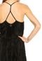 Vestido Colcci Midi Plissado Preto - Marca Colcci