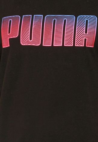 Camiseta Puma Puma Faded Preta