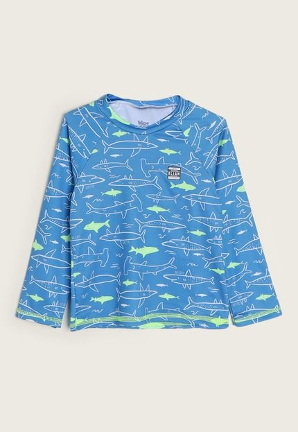 Camiseta Infantil Elian Shark Azul - Marca Elian