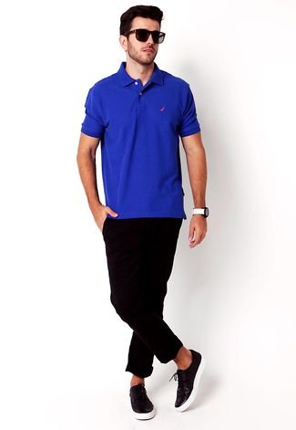 Camisa Polo Nautica Sea Azul - Compre Agora