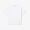 Camiseta Básica Algodão Grosso com Bordado Lacoste Loose fit Branco - Marca Lacoste