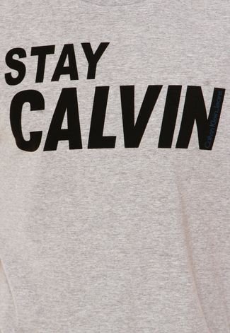 Camiseta Calvin Klein Jeans Degradê Cinza