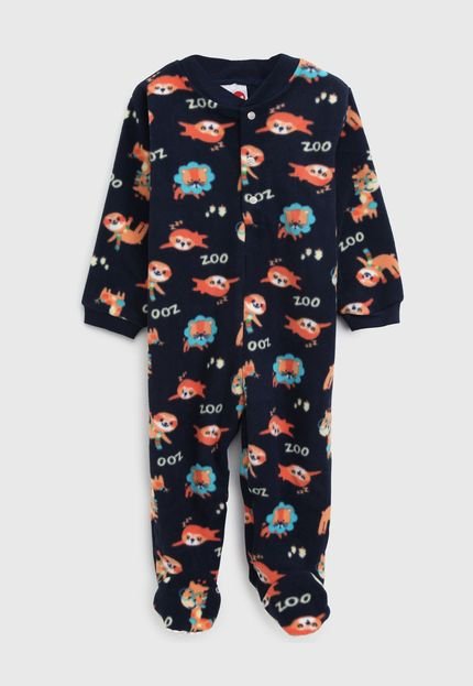 Pijama Tip Top Longo Infantil Bichos Preto - Marca Tip Top