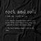 Camiseta Feminina Rock And Roll Definition - Preto - Marca Studio Geek 