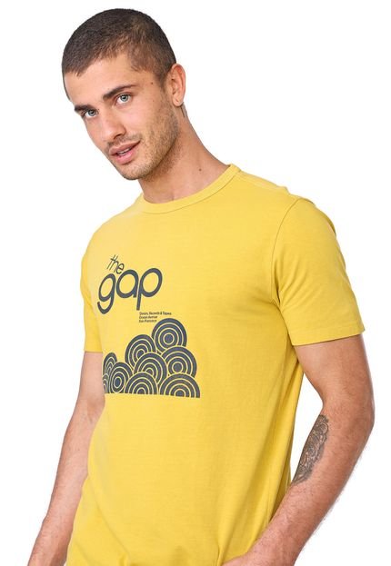 Camiseta GAP Estampada Amarela - Marca GAP