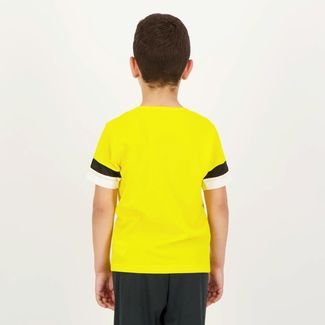 Camiseta Puma Teamrise Juvenil Amarela