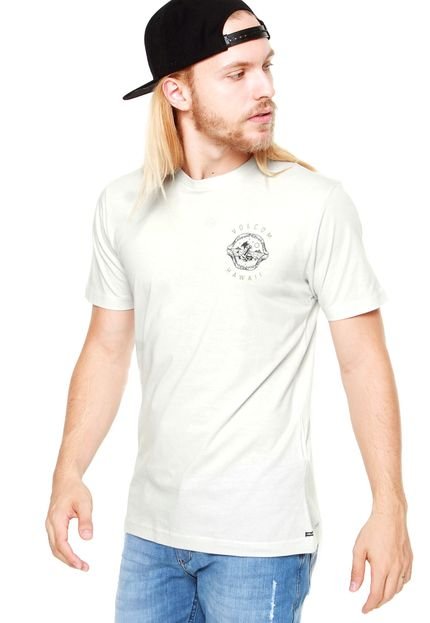 Camiseta Volcom Bite Me Bege - Marca Volcom