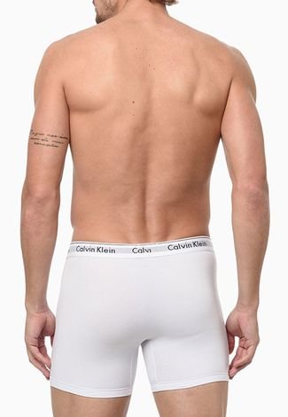 Cueca Calvin Klein Underwear Boxer Lettering Branca - Compre Agora