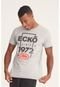 Camiseta Ecko Estampada Cinza Mescla - Marca Ecko