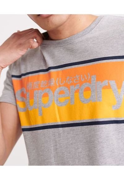 Superdry Camiseta a rayas con logotipo Vintage Logo - Hombre