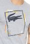 Camiseta Lacoste Estampada Cinza - Marca Lacoste