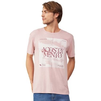 Camiseta Acostamento Estampada IN23 Rosa Masculino - Marca Acostamento