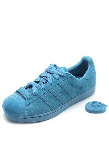 Tênis Couro adidas Originals Superstar Azul - Marca adidas Originals
