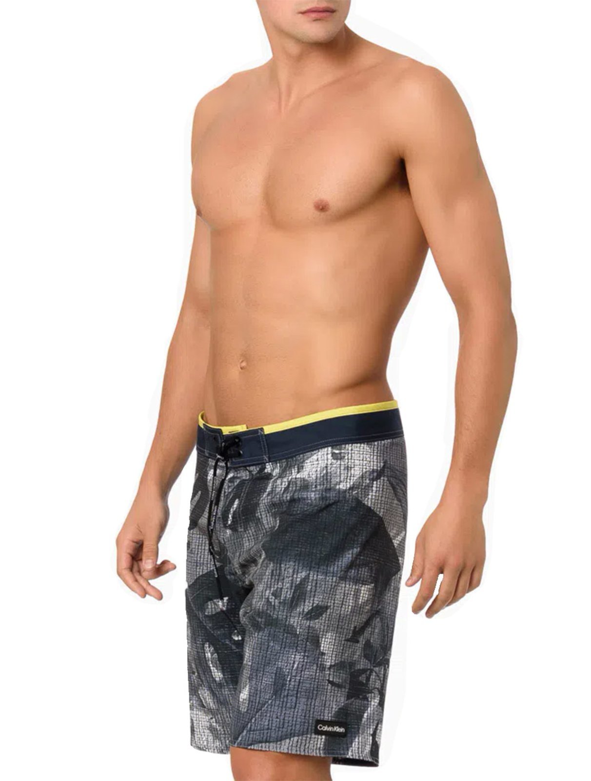 Bermuda Calvin Klein Swimwear D'Água Foliage Print Azul Marinho - Marca Calvin Klein