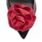 Sapato Scarpin Salto 12 Torricella com Flor em Napa Vermelho Cor Preto - Marca Torricella