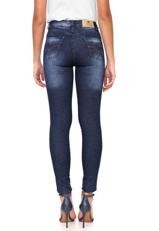 Calça Jeans GRIFLE COMPANY Skinny Destroyed Azul-marinho