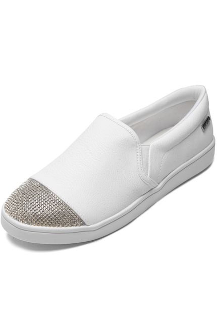 Slip On Dumond Hotfix Branco - Marca Dumond