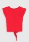 Blusa Marisol Infantil Amarração Vermelha - Marca Marisol