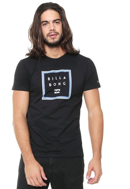 Camiseta Billabong Stacked Preta - Marca Billabong