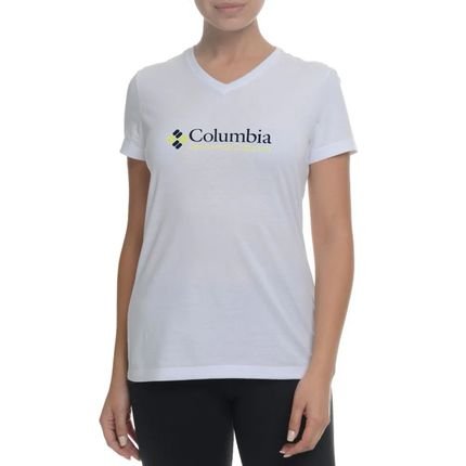 Camiseta Columbia Brand Retro Branco Feminino - Marca Columbia