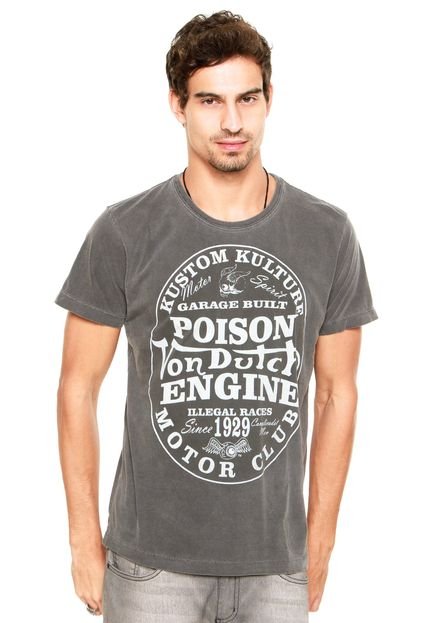 Camiseta Von Dutch Poison Cinza - Marca Von Dutch 