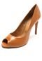 Peep Toe Thelure Salto Agulha Caramelo - Marca Thelure