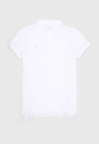 Camisa Polo Ralph Lauren Infantil Logo Branca