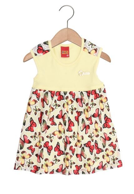 Vestido Kyly Menina Amarelo - Marca Kyly