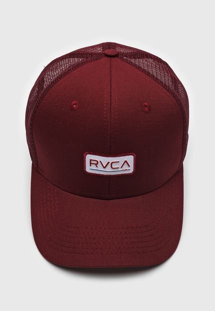 Boné Rvca Ticket Trucker Ii Vinho - Marca RVCA