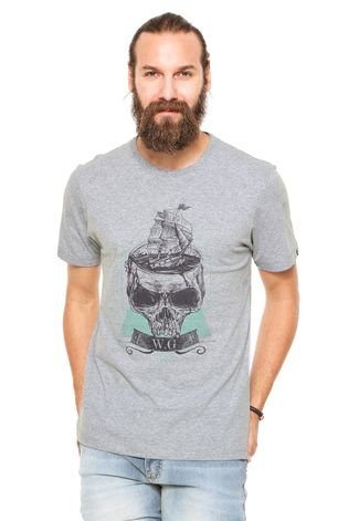 Camiseta WG Skull Cinza